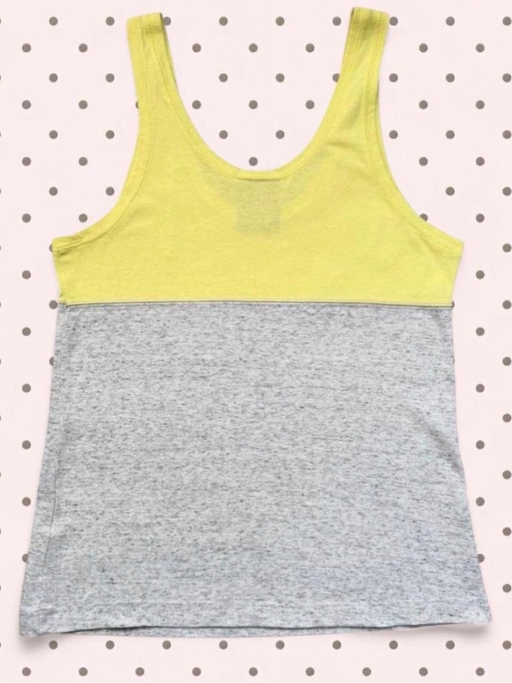 Nike Women’s Yellow & Gray Colorblock Tank Top - Picture 3 of 5